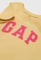 Camiseta Bebê GAP Logo Amarela - Marca GAP