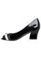 Peep Toe FiveBlu Preto - Marca FiveBlu