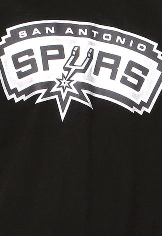 Camiseta New Era Logo San Antonio Spurs Preta