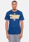 Camiseta NBA Hand On Ball Golden State Warriors Azul Indigo - Marca NBA