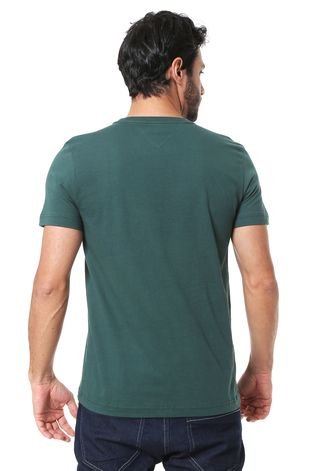 Camiseta Tommy Hilfiger Logo Verde - Compre Agora