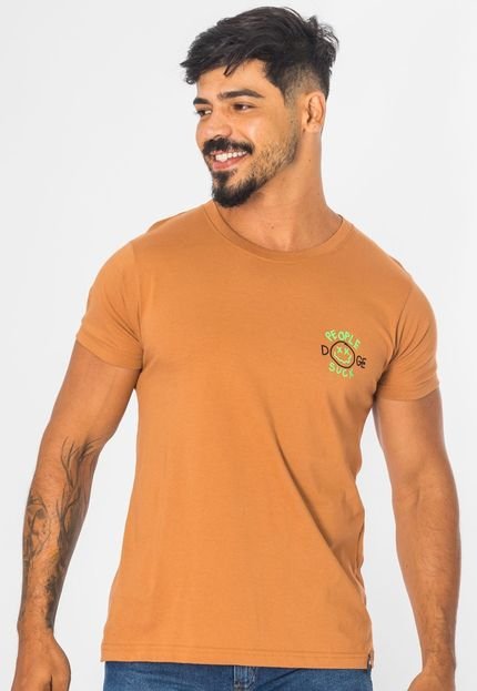 Camiseta Masculina Com Mini Estampa De Algodão Manga Curta - Marca Zafina
