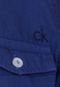 Camisa Calvin Klein Kids Happy Azul - Marca Calvin Klein Kids