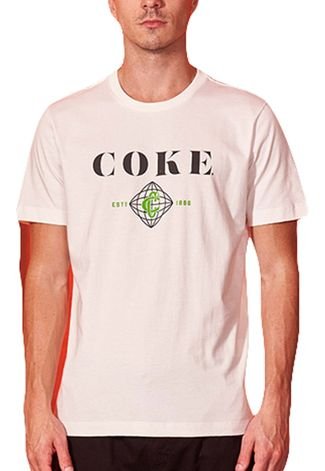 Camiseta Estampada Coca Cola Off Shell Masculino