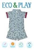 Pijama Infantil Eco&play Universo Azul - Marca Ecoeplay