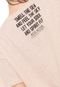 Camiseta Colcci Fitness Estampada Rosa - Marca Colcci Fitness