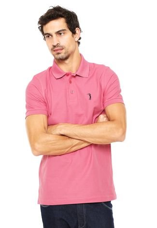 Camisa Polo Aleatory Reta Rosa