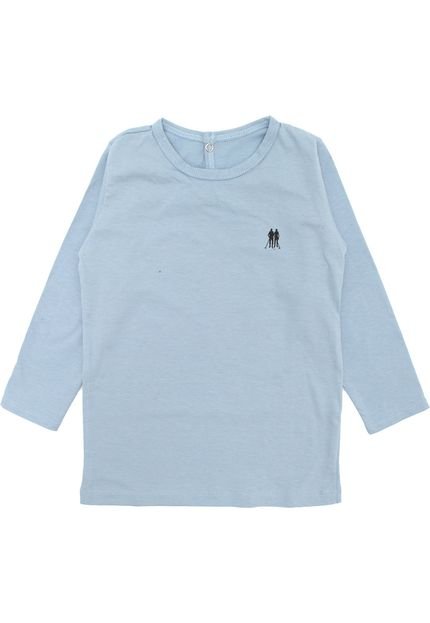 Camiseta Polo Wear Manga Longa Menino Azul - Marca Polo Wear