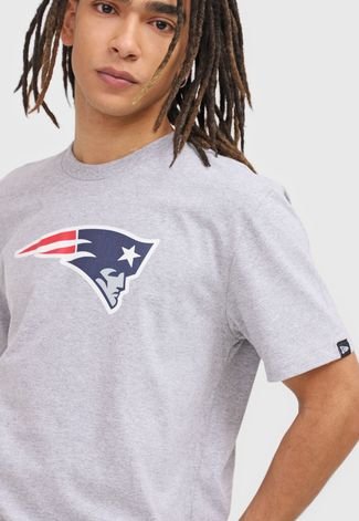 Camiseta New Era New England Patriots NFL Cinza