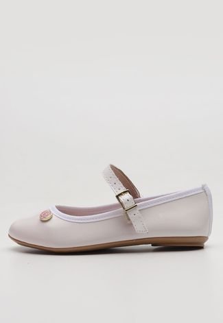 Sapatilha DAFITI SHOES Verniz Branca - Compre Agora