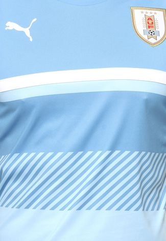 Camiseta Manga Curta Puma Uruguay Training Jersey Azul