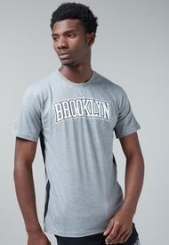 Camiseta Gris-Blanco NBA Brooklyn Nets