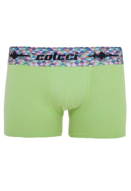 Cueca Boxer Colcci Cotton Tribal Verde - Marca Colcci
