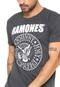 Camiseta bandUP! Ramones Cinza - Marca bandUP!