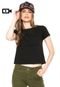 Camiseta Cropped Redley Lisa Preta - Marca Redley