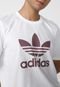 Camiseta adidas Originals Trefoil Off-White/Roxa - Marca adidas Originals