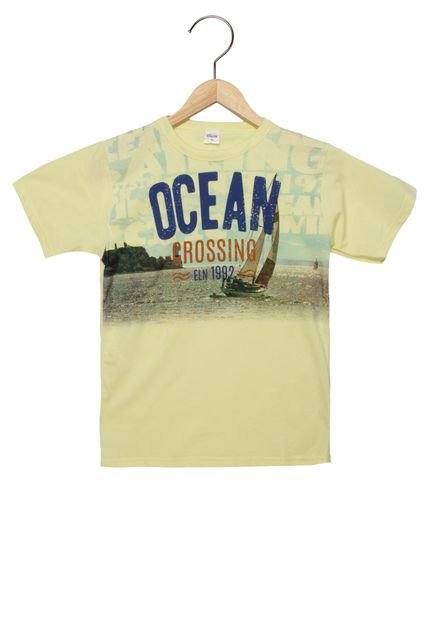 Camiseta Manga Curta Elian Infantil Ocean Amarela - Marca Elian