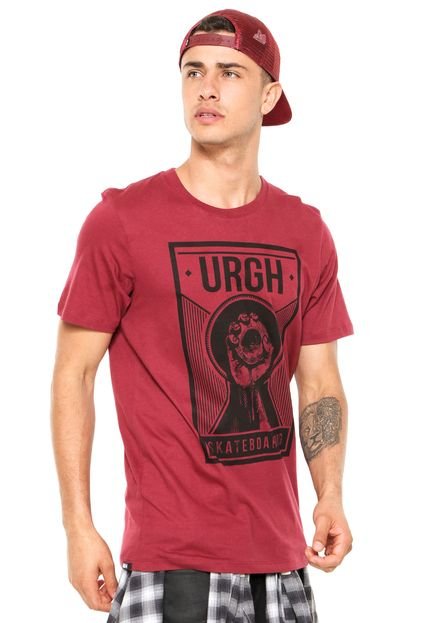 Camiseta Urgh Skateboarding Vinho - Marca Urgh