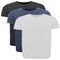 Kit 3 Camisetas Masculina Plus Size Sport Manga Curta Lisa - Marca Zafina