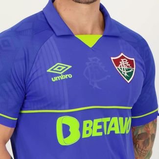 Camisa Umbro Fluminense Goleiro 2023 Azul e Verde