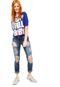Blusa Groovy Forever Cropped Rock Baby Azul - Marca Groovy Forever