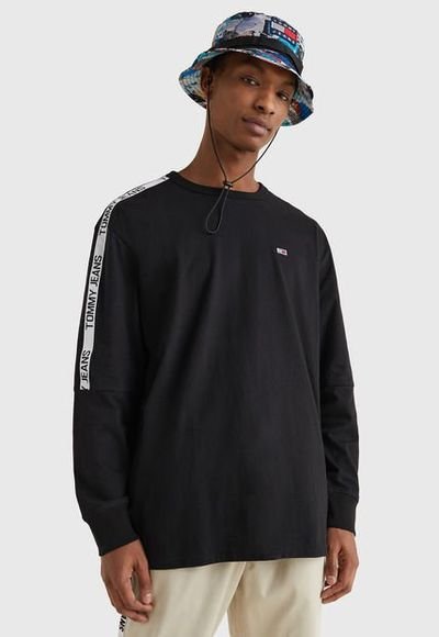 Polera Tommy ML Negro Calce Regular Compra Ahora Dafiti Chile