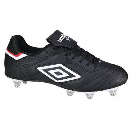 Chuteira Campo Umbro Speciali III Club 8R - Preto e Vermelho - Marca Umbro