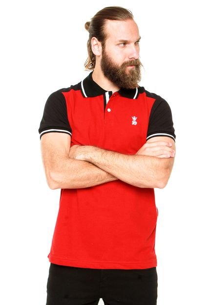 Camisa Polo Squadrow Gola Vermelha - Marca Squadrow