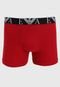 Kit 3pçs Cueca Emporio Armani Underwear Boxer Lisa Vermelha/Preta - Marca Emporio Armani Underwear