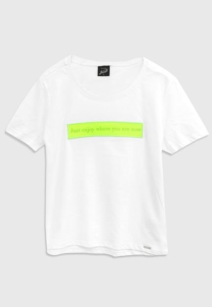 Camiseta Elian Infantil Lettering Branca - Marca Elian