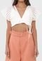 Top Open Style Laise Off-White - Marca Open Style