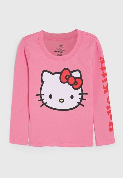 Blusa Infantil Tricae por Hello Kitty Estampada Rosa - Marca Tricae por Hello Kitty