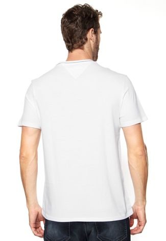 Camiseta Tommy Hilfiger Estampada Branca