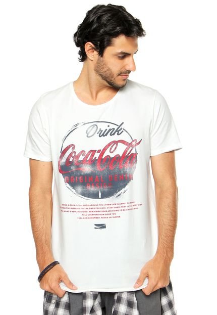 Camiseta Coca-Cola Jeans Estampada Bege - Marca Coca-Cola Jeans
