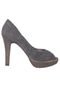 Peep Toe Via Marte Cinza - Marca Via Marte