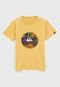 Camiseta Quiksilver Infantil Estampada Amarela - Marca Quiksilver