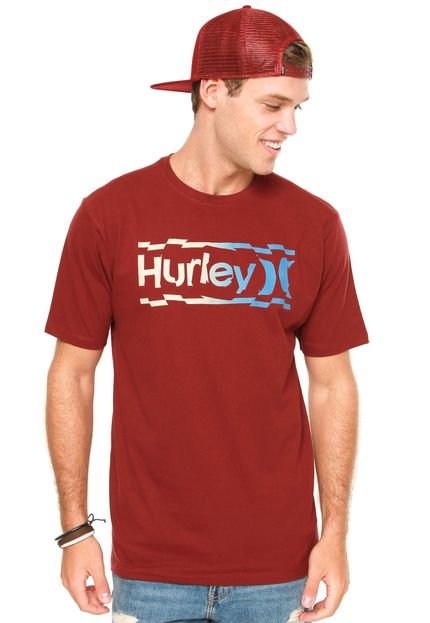 Camiseta Hurley Ripple Effect Sp Vinho - Marca Hurley