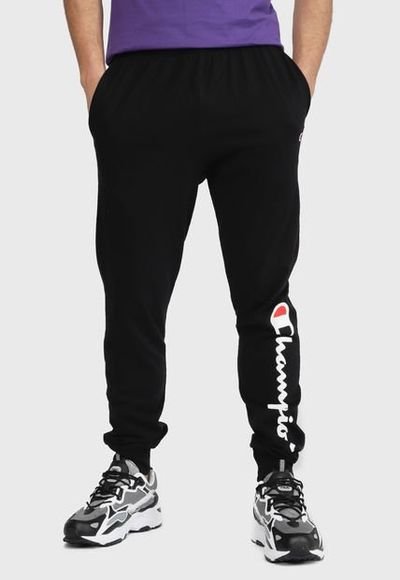 Jogger Champion Jersey Jogger Pant Graphic Negro Calce Regular