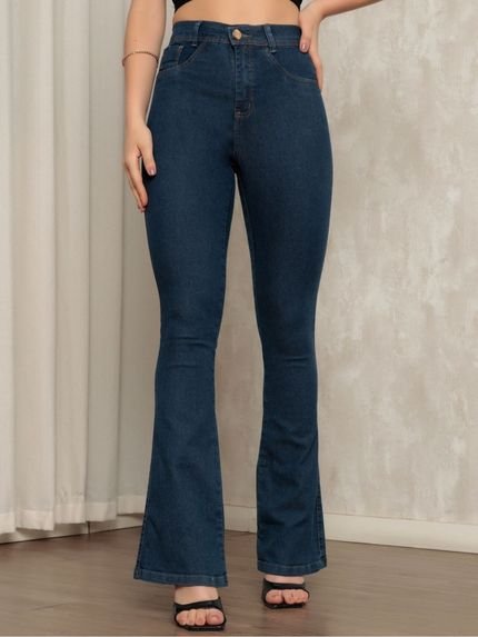 Calça Jeans Flare Boca de Sino Feminina Azul Estonado - Marca CKF Wear