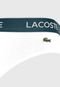 Kit 3pçs Cueca Lacoste Slip Logo Preto/Cinza - Marca Lacoste