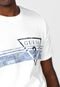 Camiseta Guess Logo Em Faixa Branca - Marca Guess