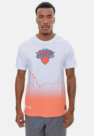 Camiseta NBA Landscape City New York Knicks Off White - Compre