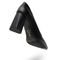 Sapato Feminino Scarpin Salto Triangulo Napa Preta - Marca Sete Sales