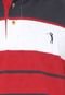 Camisa Polo Aleatory Basic Vermelha/Azul/Branca - Marca Aleatory