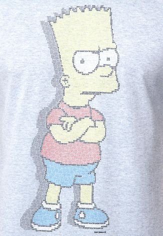 Camiseta Cavalera Indie Simpsons Cinza