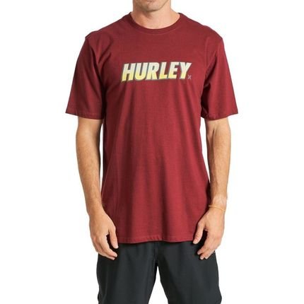 Camiseta Hurley Fastlane Masculina Vinho - Marca Hurley