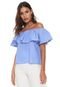 Blusa Le Lis Blanc Deux Raquel Azul - Marca Le Lis Blanc Deux