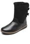 Bota Couro Comfortflex Pelugem Preta - Marca Comfortflex