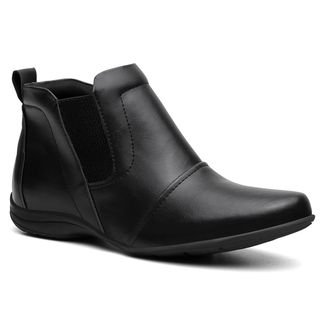 Kit 2 Pares De Bota Rasteira Feminina Mr Try Shoes Cano Curto Salto Baixo Marrom e Preto