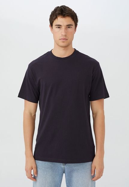 Camiseta Cotton On Organic Loose Azul-Marinho - Marca Cotton On